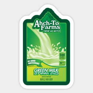 Ahch-To Farms Green Milk Sticker